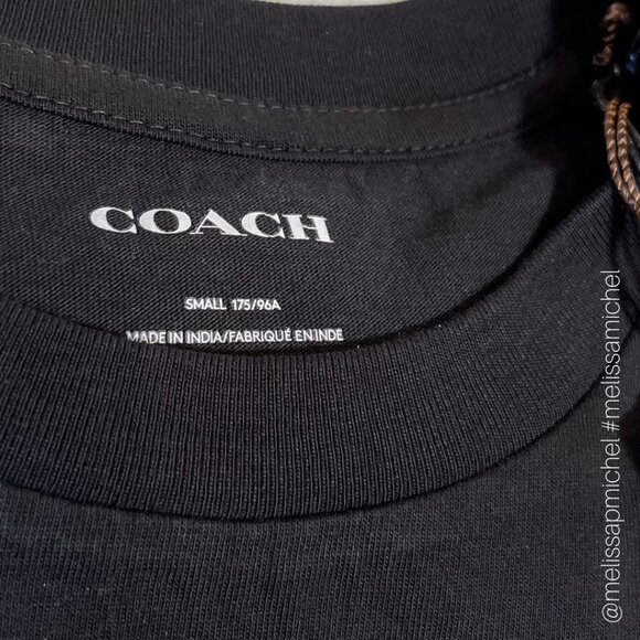 COACH Essential Long Sleeve Tee In Organic Cotton - Picture 4 of 6